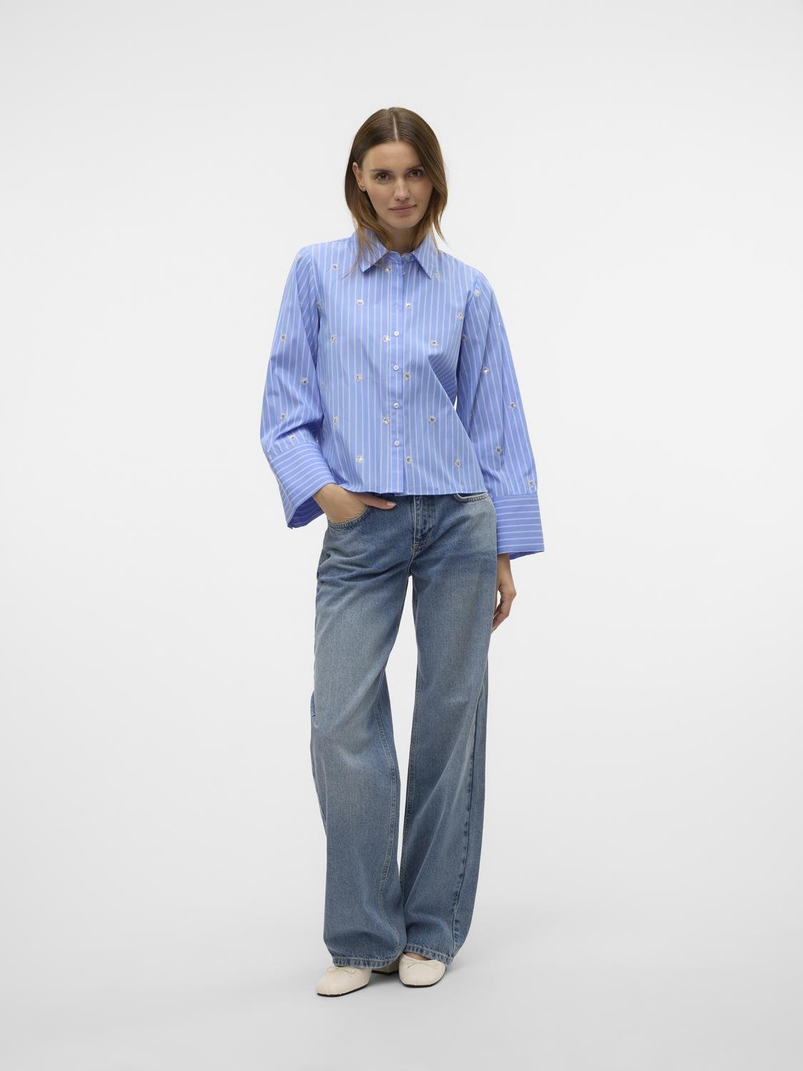 VMLEILA Shirt - Cornflower Blue - VERO MODA & VILA Bergvik
